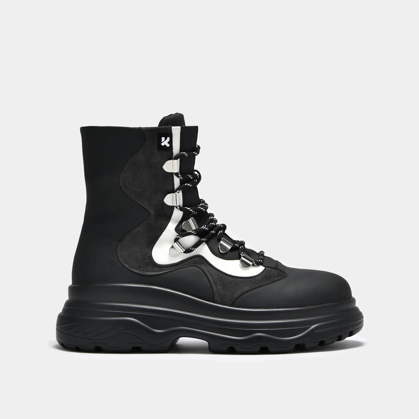 The KSI Men's Trail Boots - Ankle Boots - KOI Footwear - Black - Side View