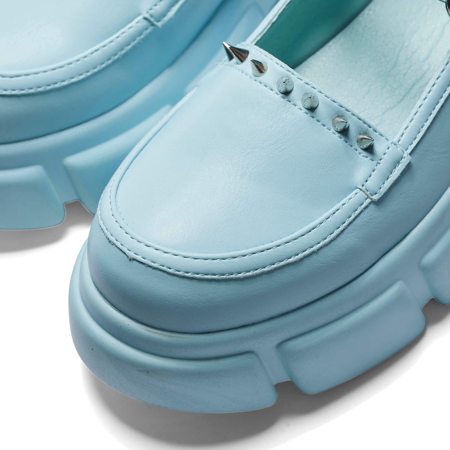 Cloud Mist Chunky Shoes - Baby Blue - Shoes - KOI Footwear - Blue - Front Detail