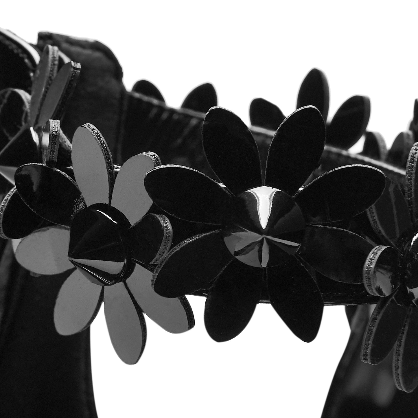A Secret Arrangement Platform Heels - Black - Koi Footwear - Detail View