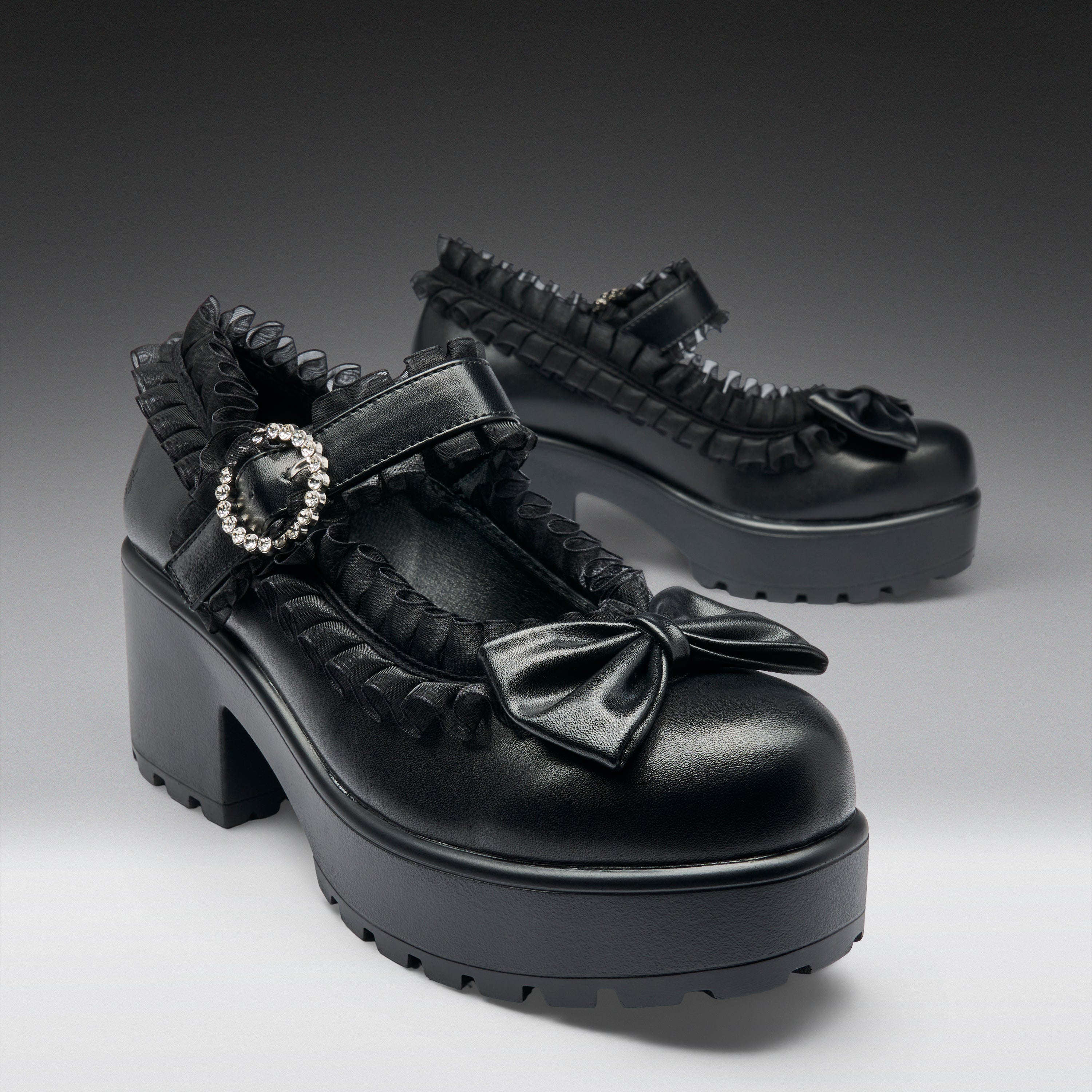 Tira Ruffle Mary Janes ' Dark Delights Edition' – KOI footwear