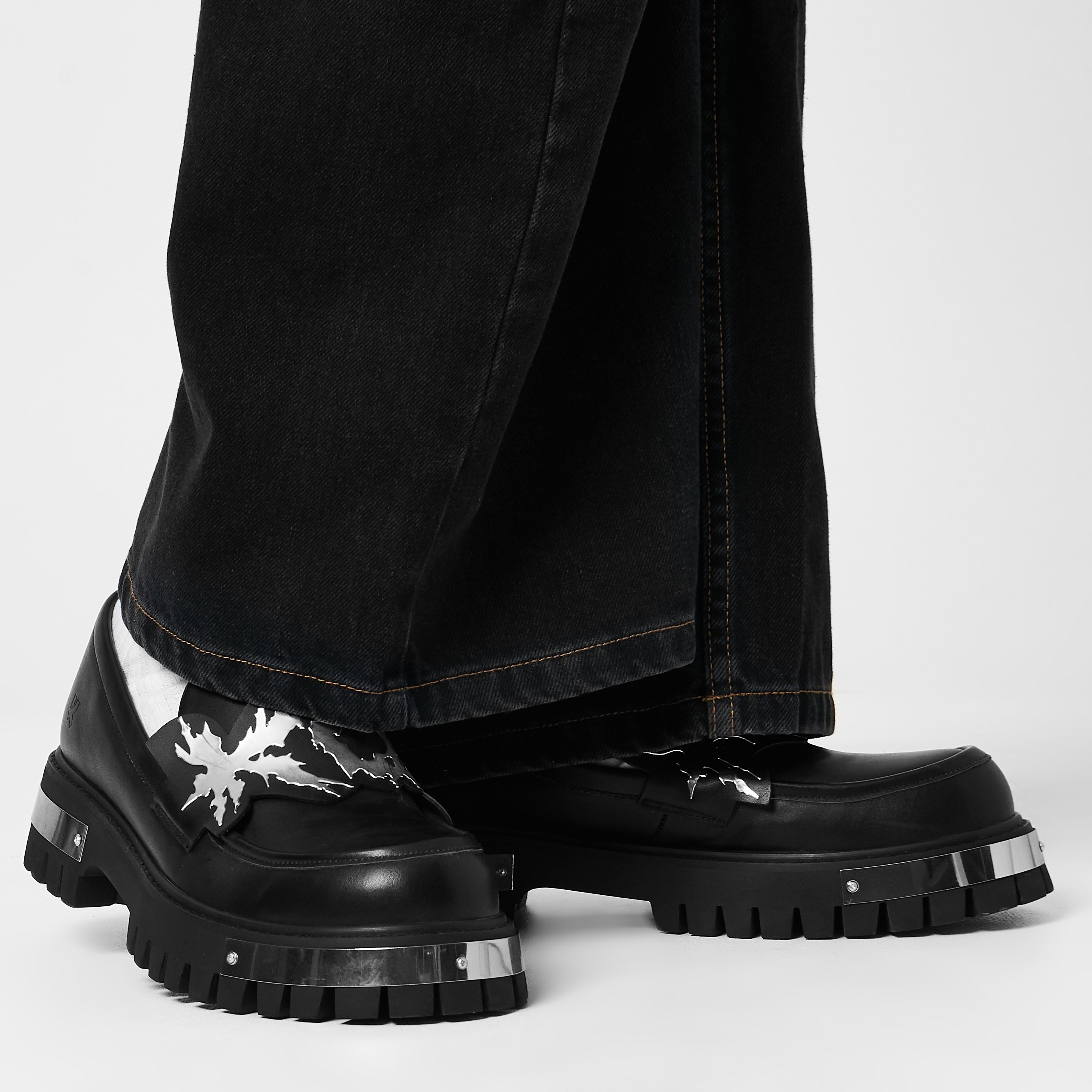 My Men's Metal Loafers Black KOI Footwear - Main Image