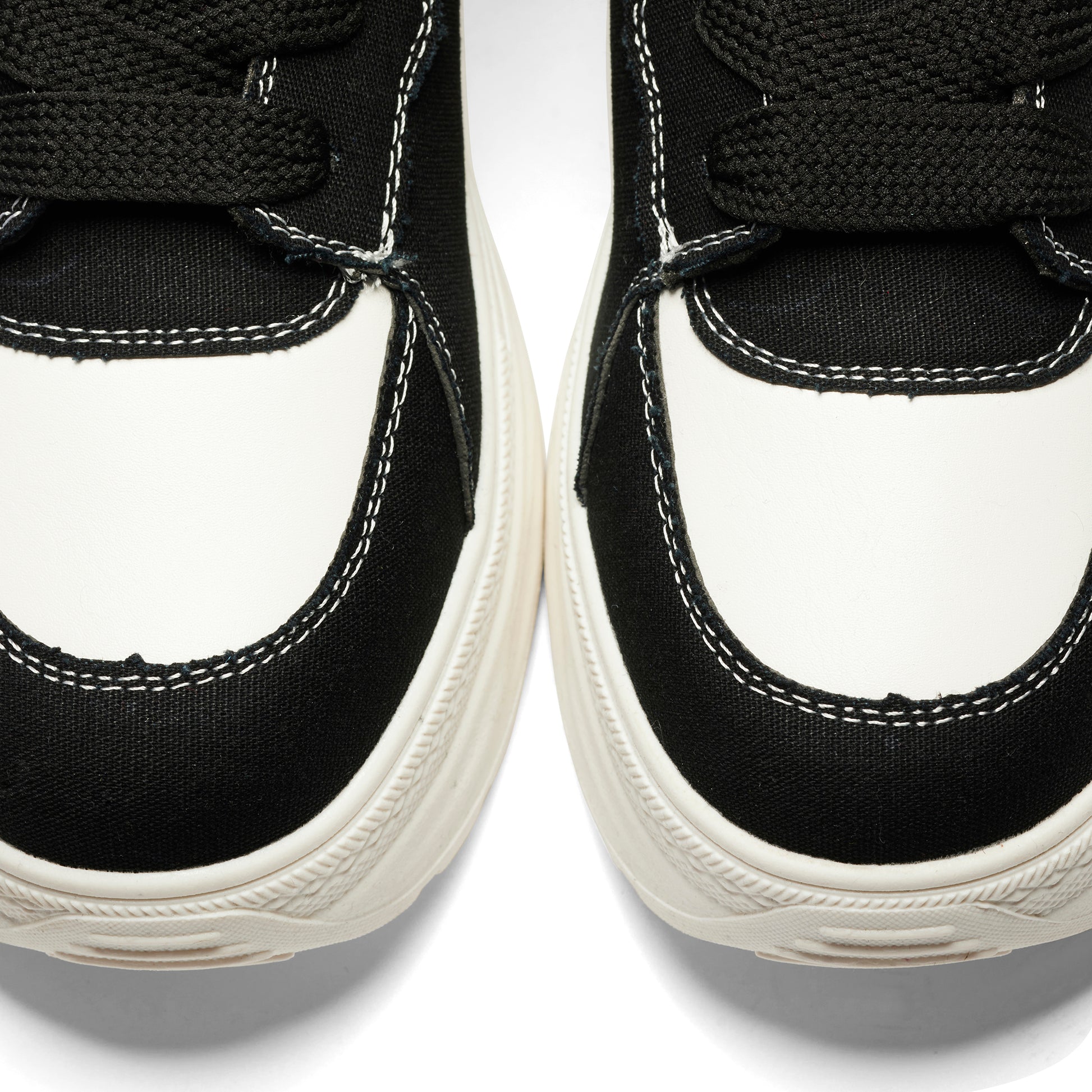 Petal Husk Chunky Trainers - Monochrome - Black & White - Koi Footwear - Front Detail