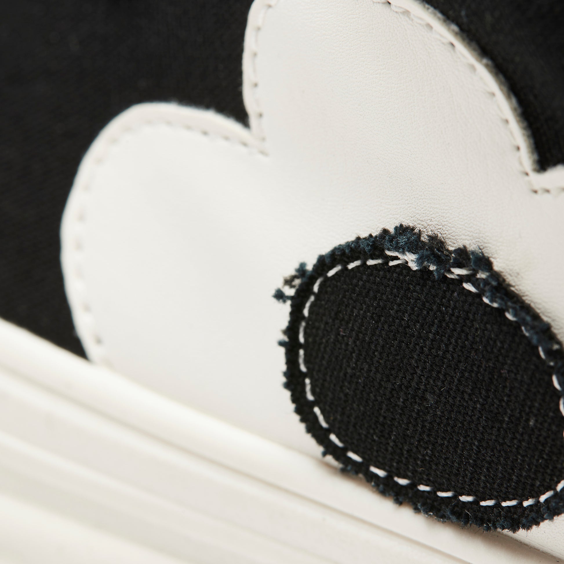 Petal Husk Chunky Trainers - Monochrome - Black & White - Koi Footwear - Flower Detail