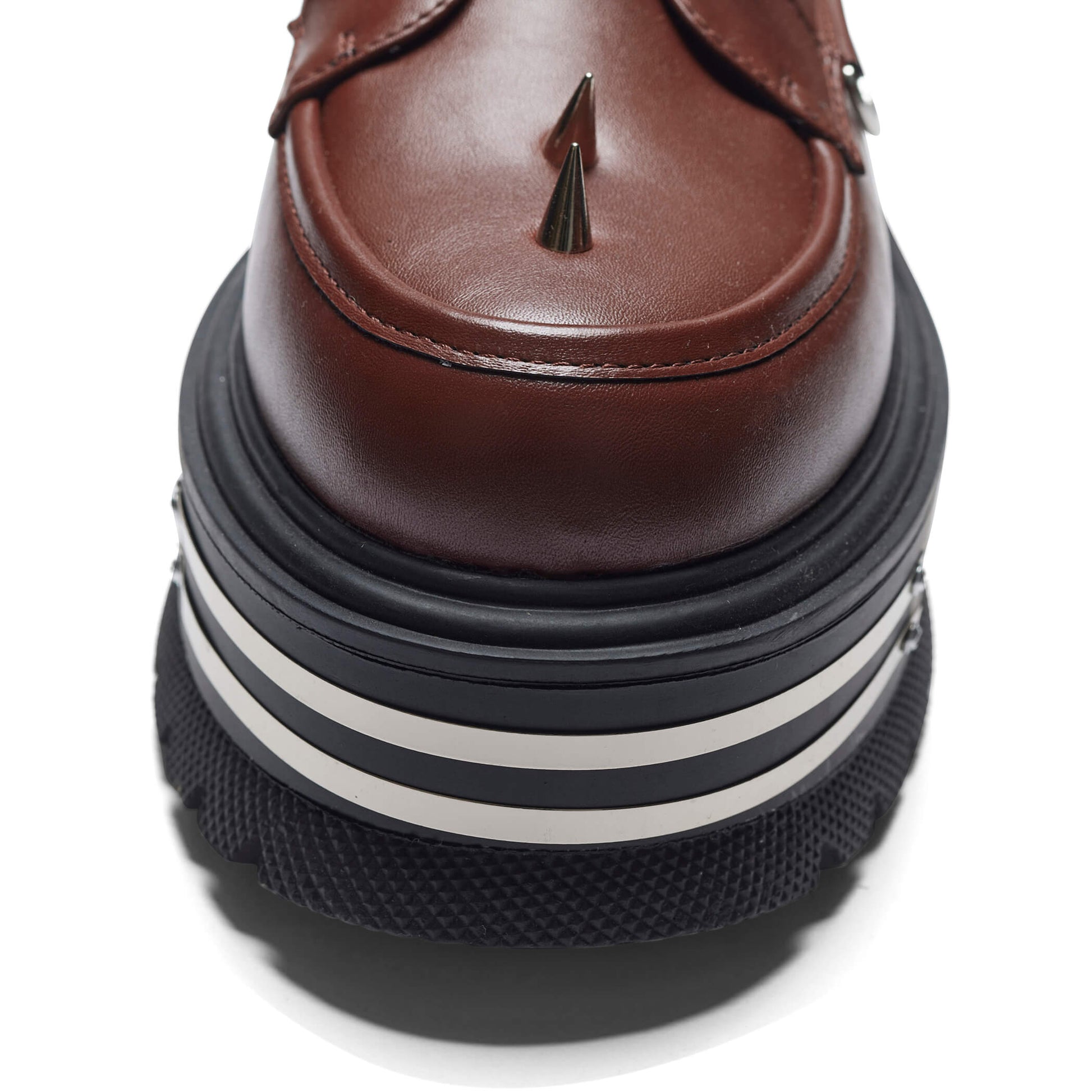 The Silence Platform Grunge Boots - Brown - Koi Footwear - Front Detail