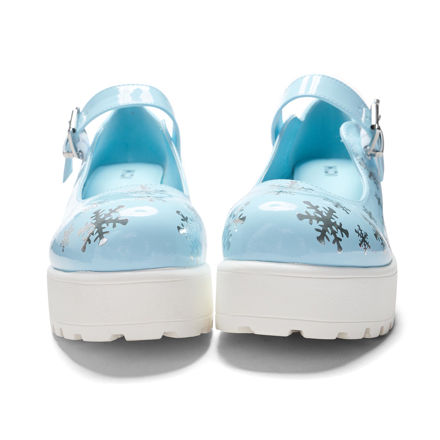 Tira Blue Mary Janes ' Frosty Kisses Edition' - Mary Janes - KOI Footwear - Blue - Front View