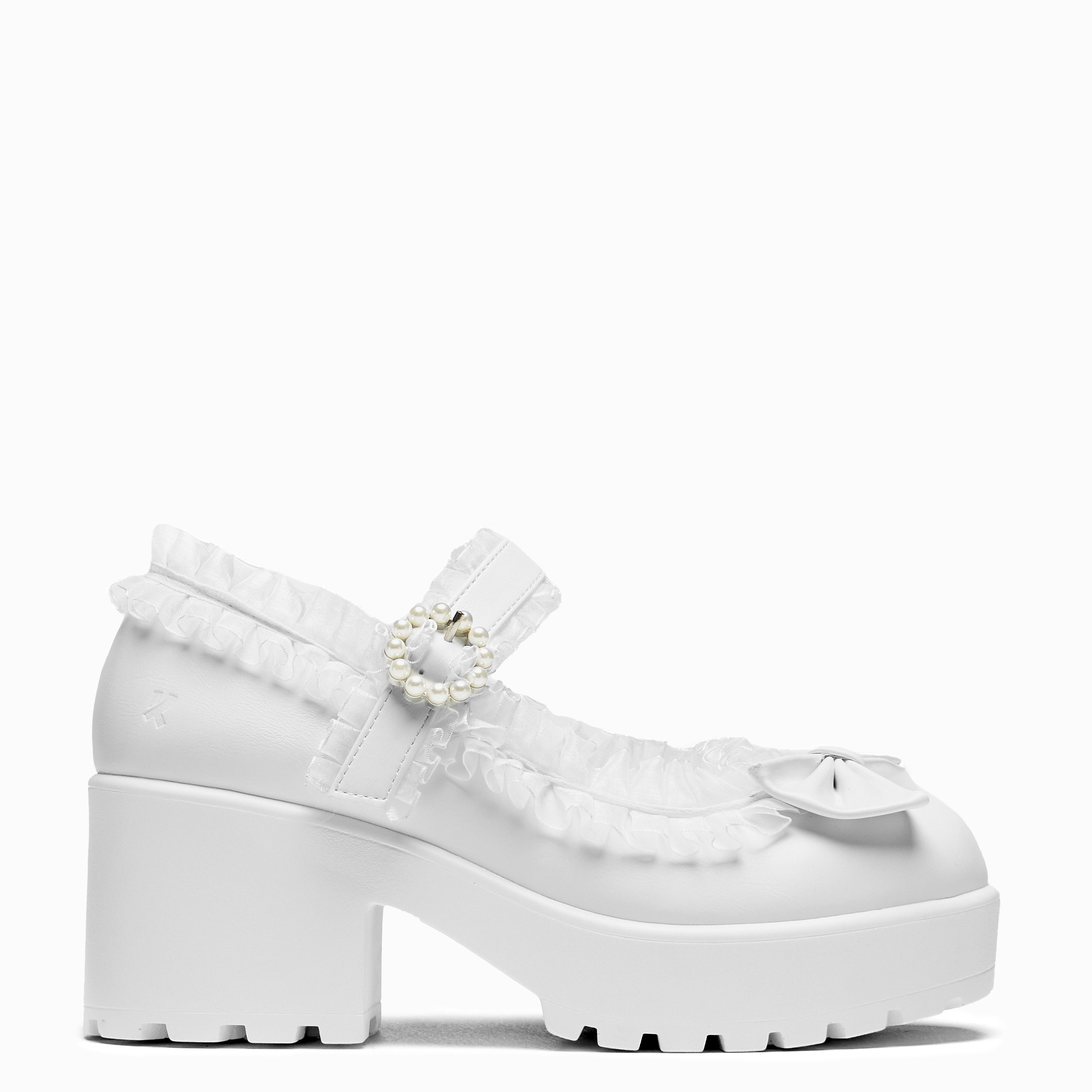 Tira Ruffle Mary Janes Porcelain Delights Edition' – KOI footwear