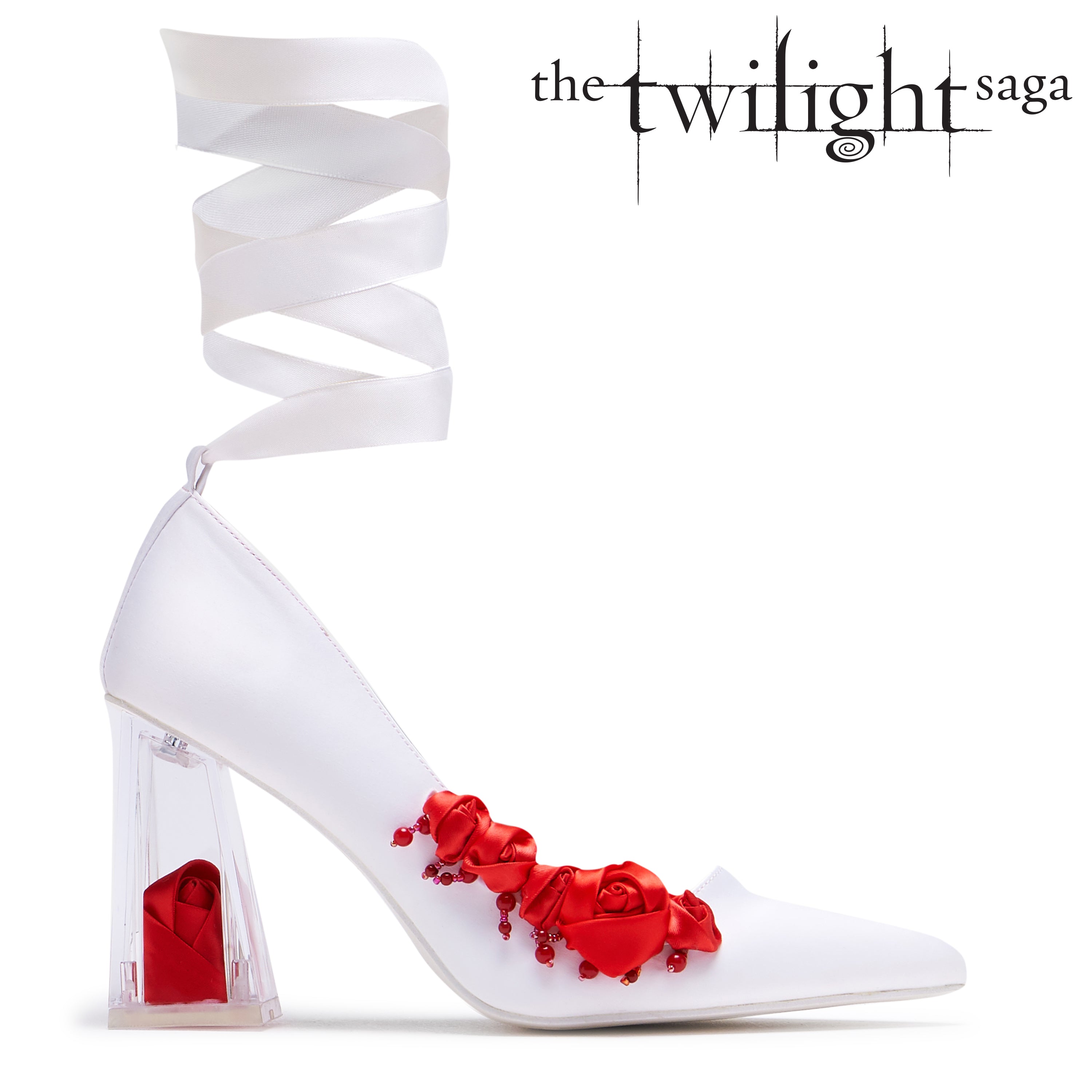Bella's Nightmare Rose Heels Pearl – KOI footwear