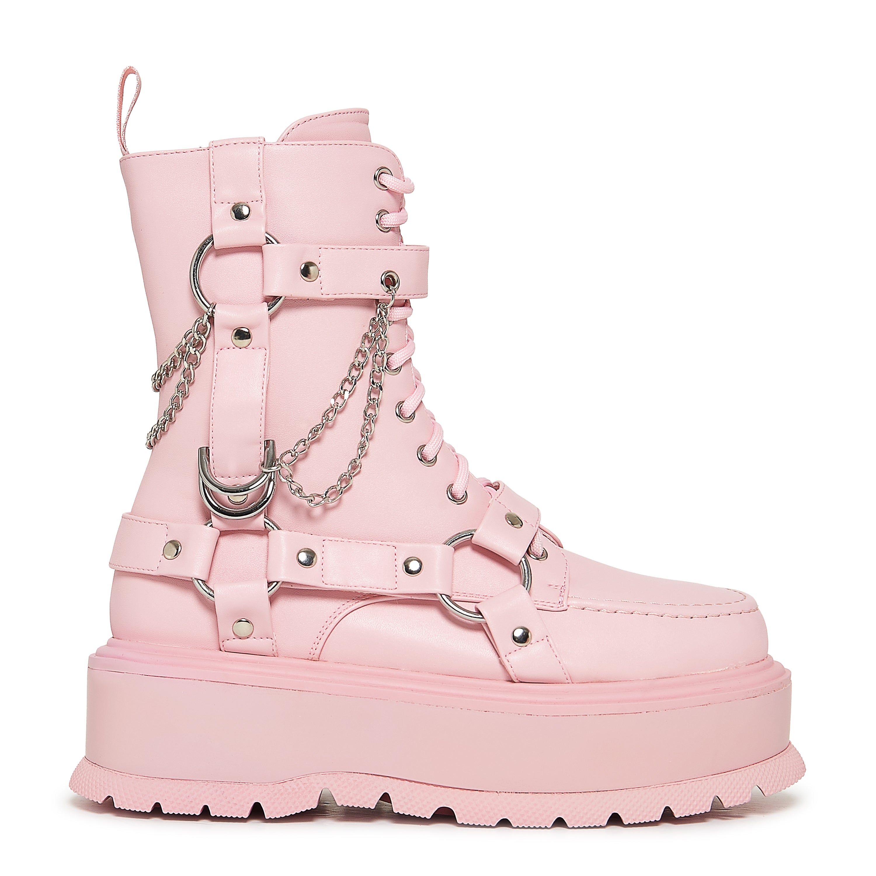 Yami Pastel Pink Platform Boots – KOI footwear - Main Image