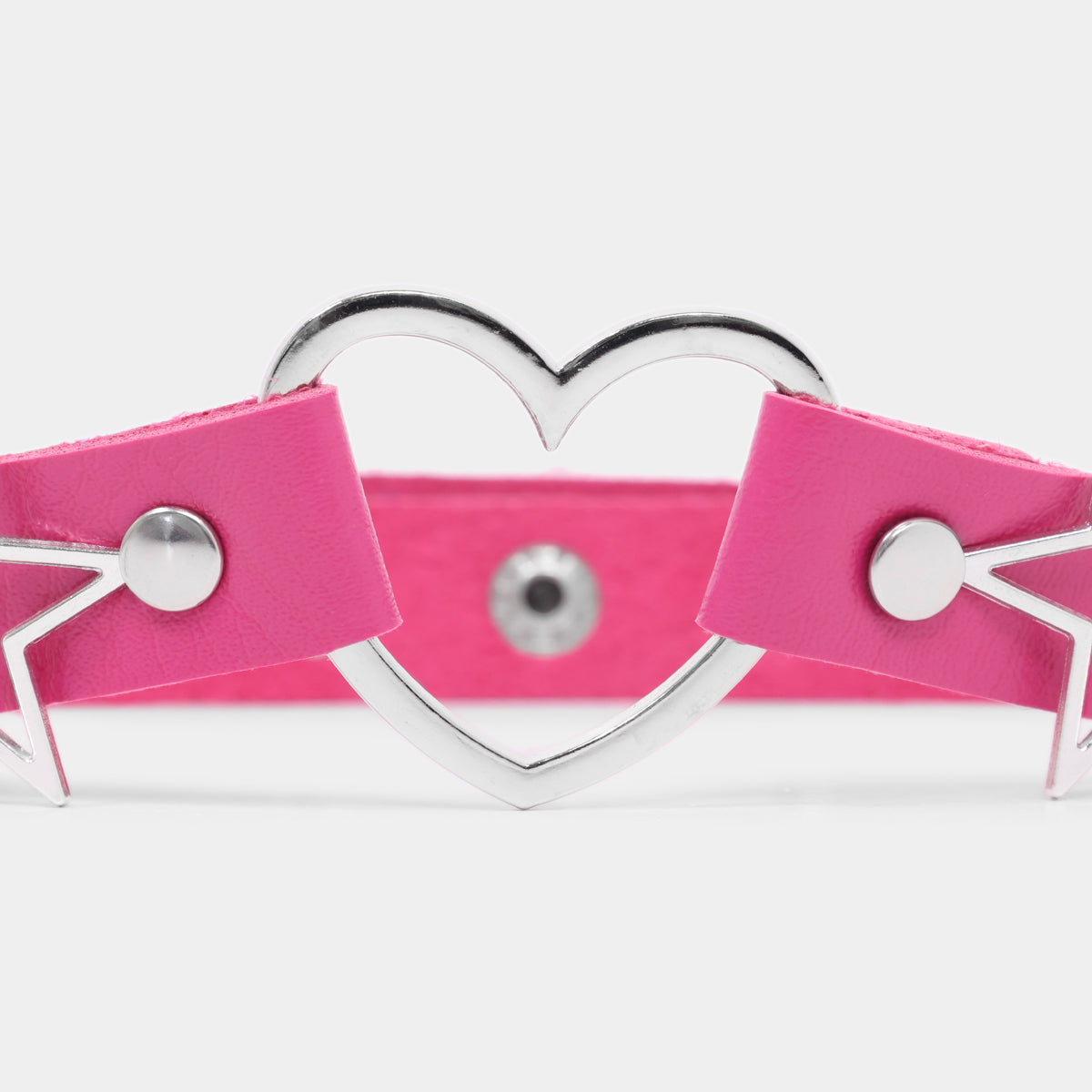 Pink Starshine Choker - Accessories - KOI Footwear - Pink - Heart Detail