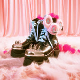 Jazmin Bean x KOI Frunkrocker Sidekick Monster Boots - Black