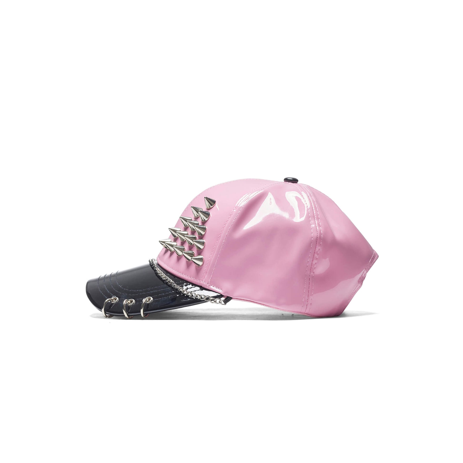 Malevolent Grunge Pink Cap - Accessories - KOI Footwear - Pink - Side View