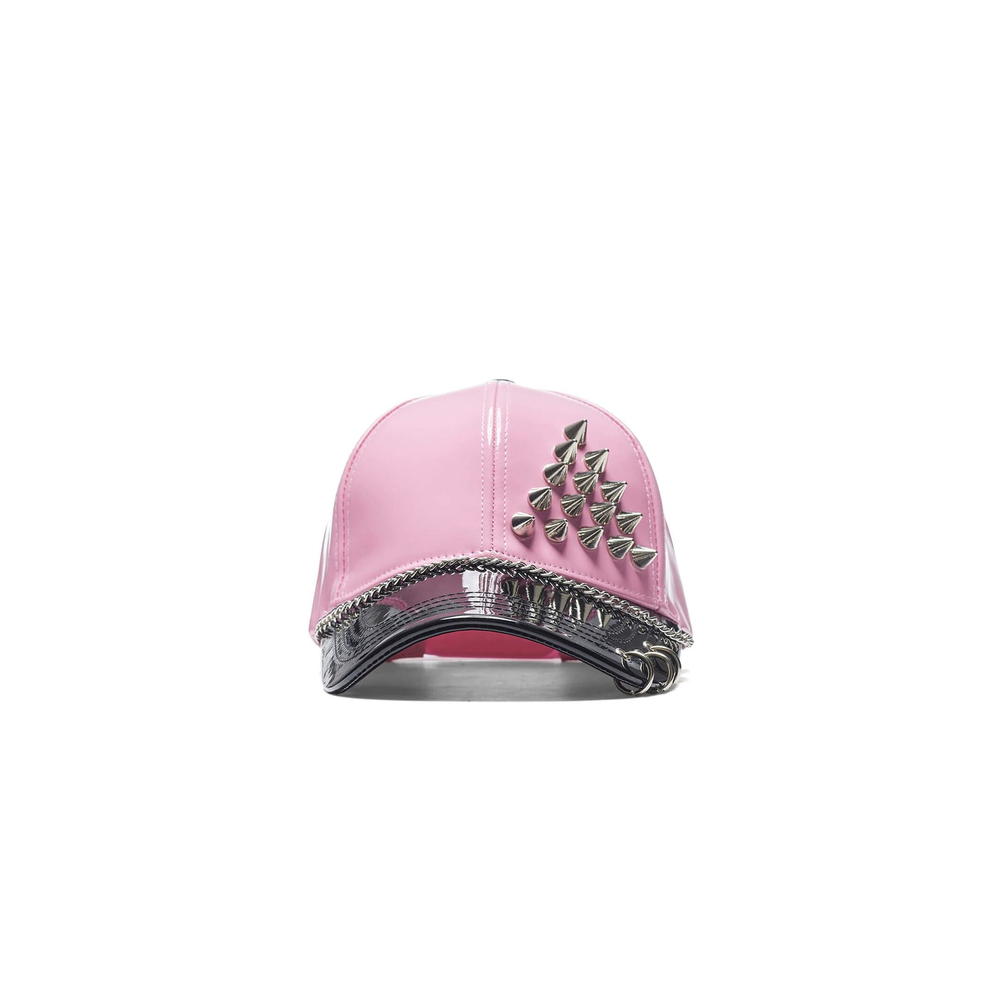 Malevolent Grunge Pink Cap - Accessories - KOI Footwear - Pink - Front View
