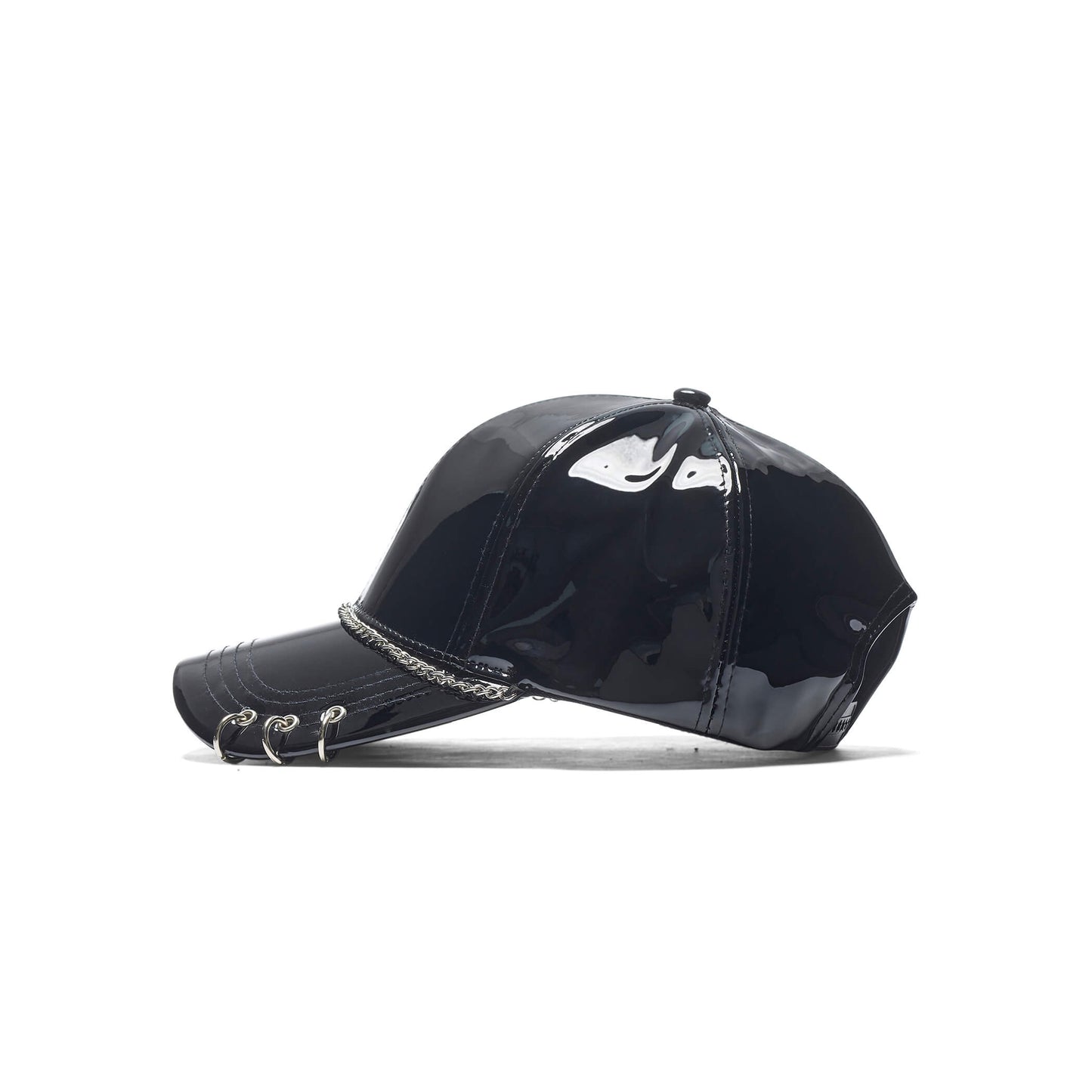 Malevolent Black Punk Cap - Accessories - KOI Footwear - Black - Side View