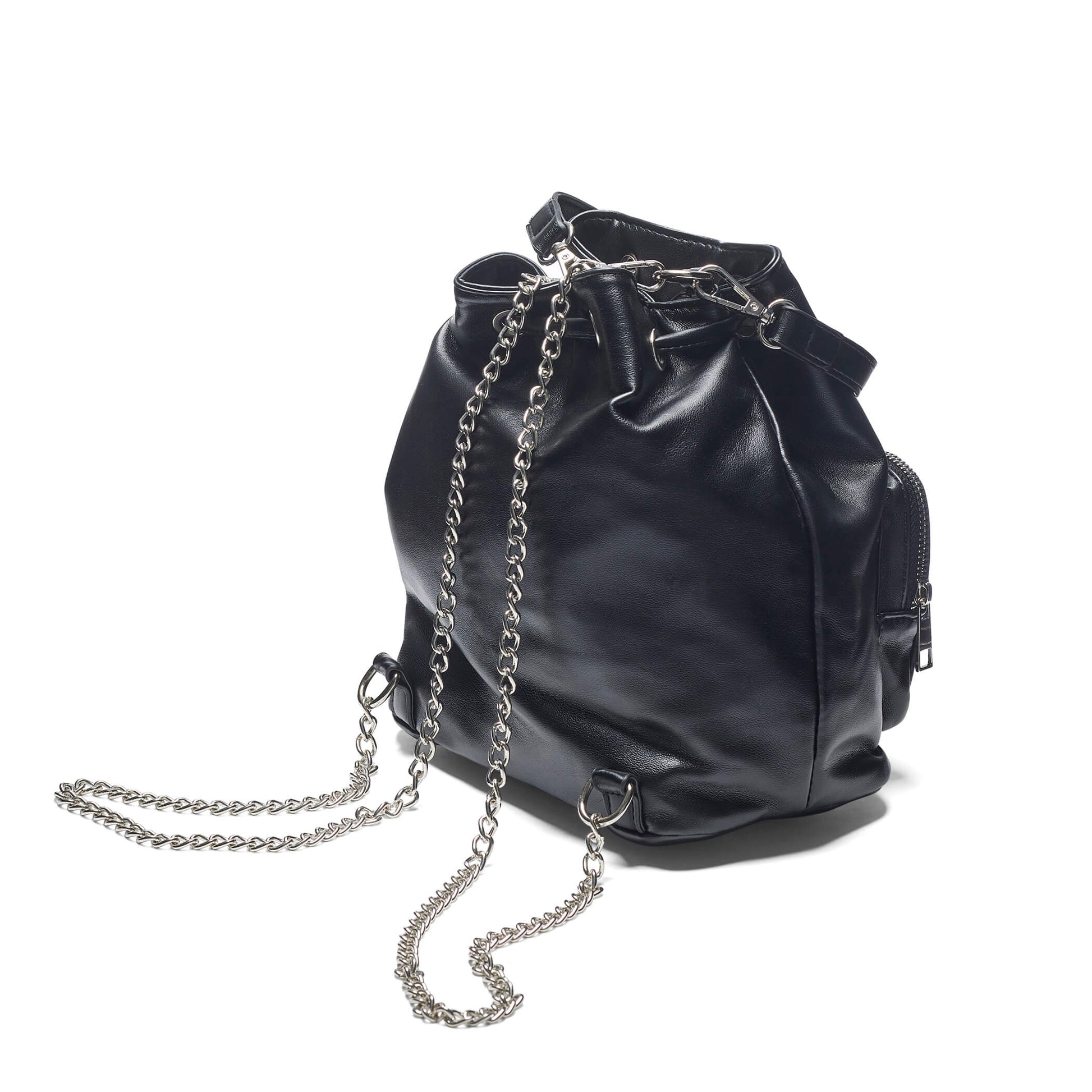 Rimo Black Mini Backpack - Accessories - KOI Footwear - Black - Back View