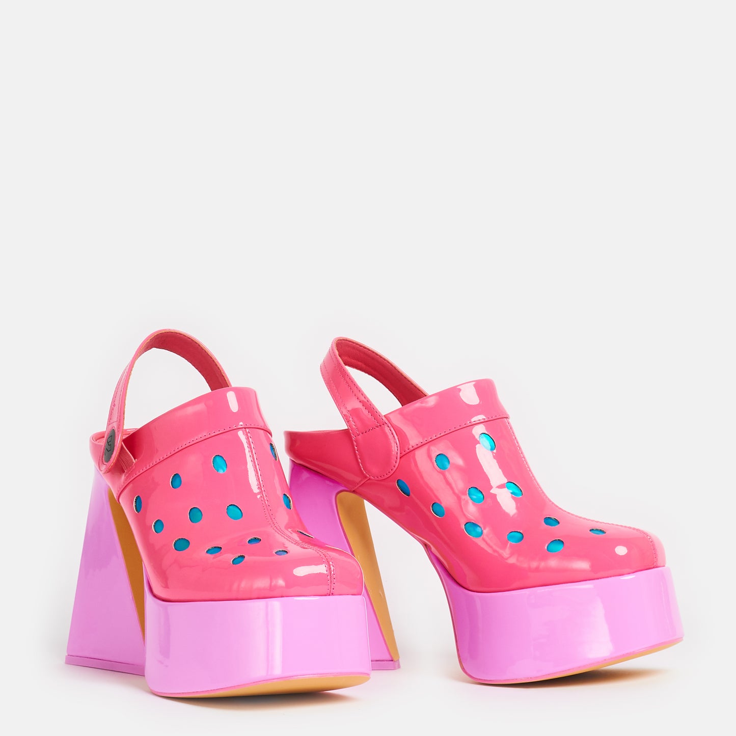 Candyfloss Powder Alien Heels - Shoes - KOI Footwear - Pink - Three-Quarter View
