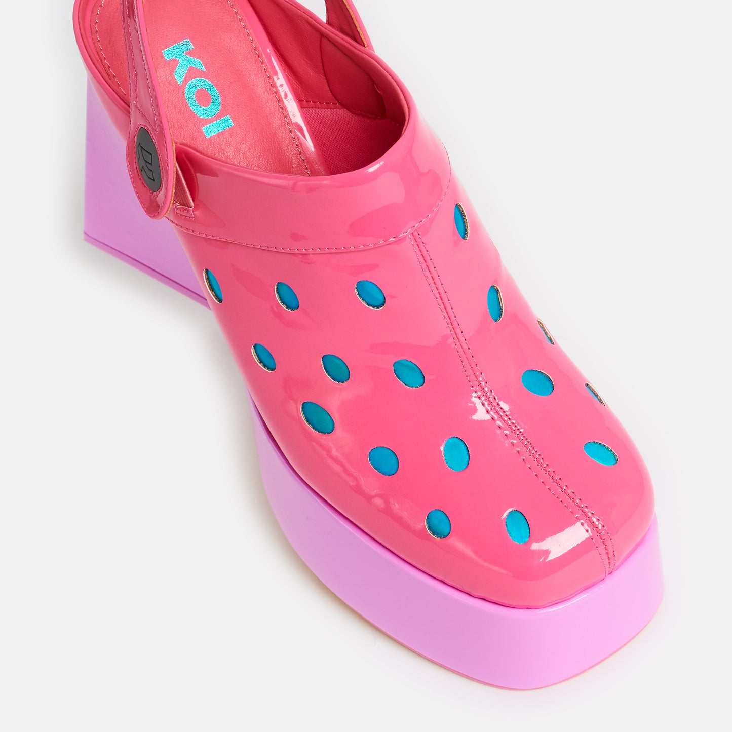 Candyfloss Powder Alien Heels - Shoes - KOI Footwear - Pink - Top View