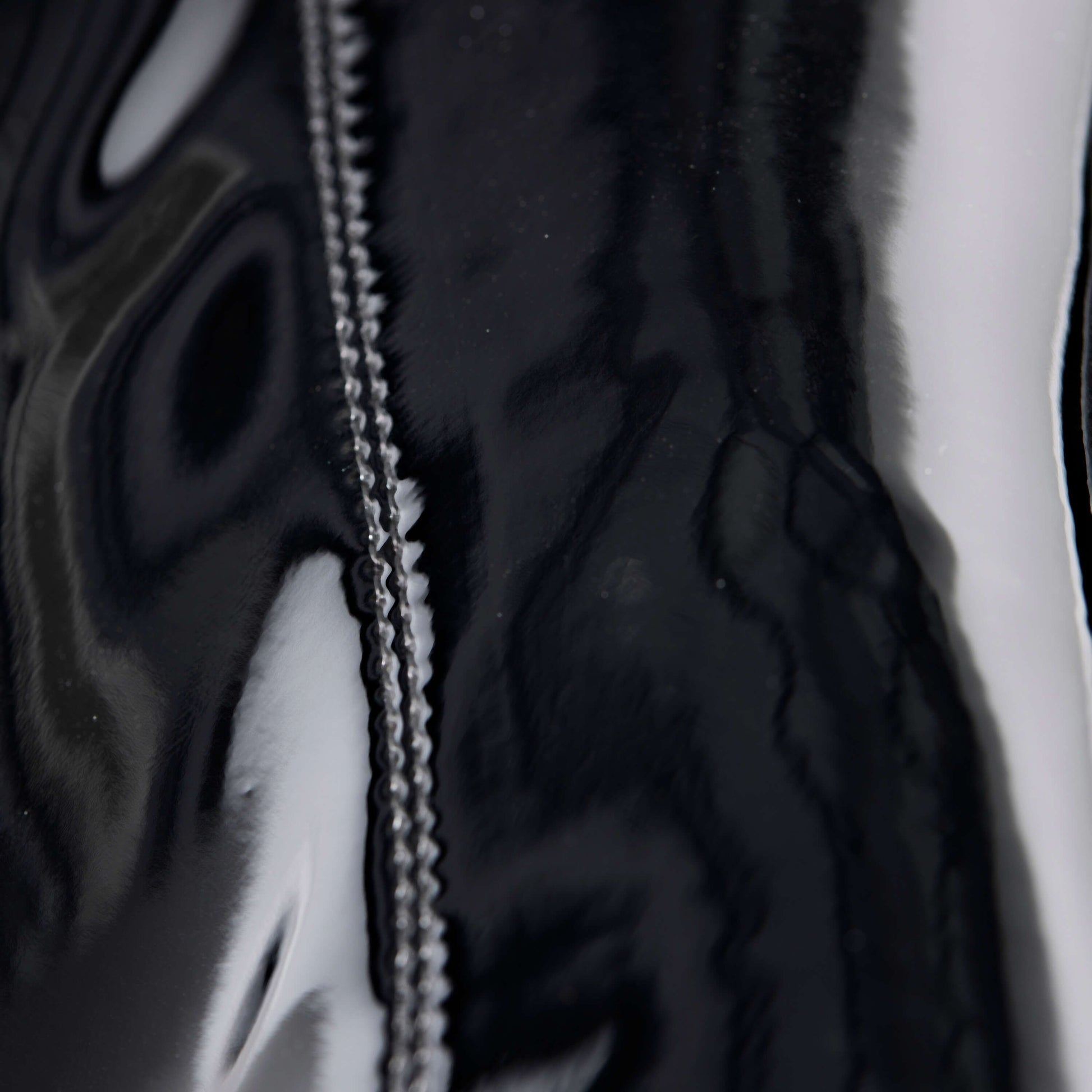 Delano Men's Black Patent Platform Heeled Boots - Ankle Boots - KOI Footwear - Black - Zip Detail