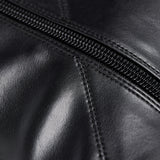 Delano Men's Black Platform Heeled Boots - Ankle Boots - KOI Footwear - Black - Zip Detail