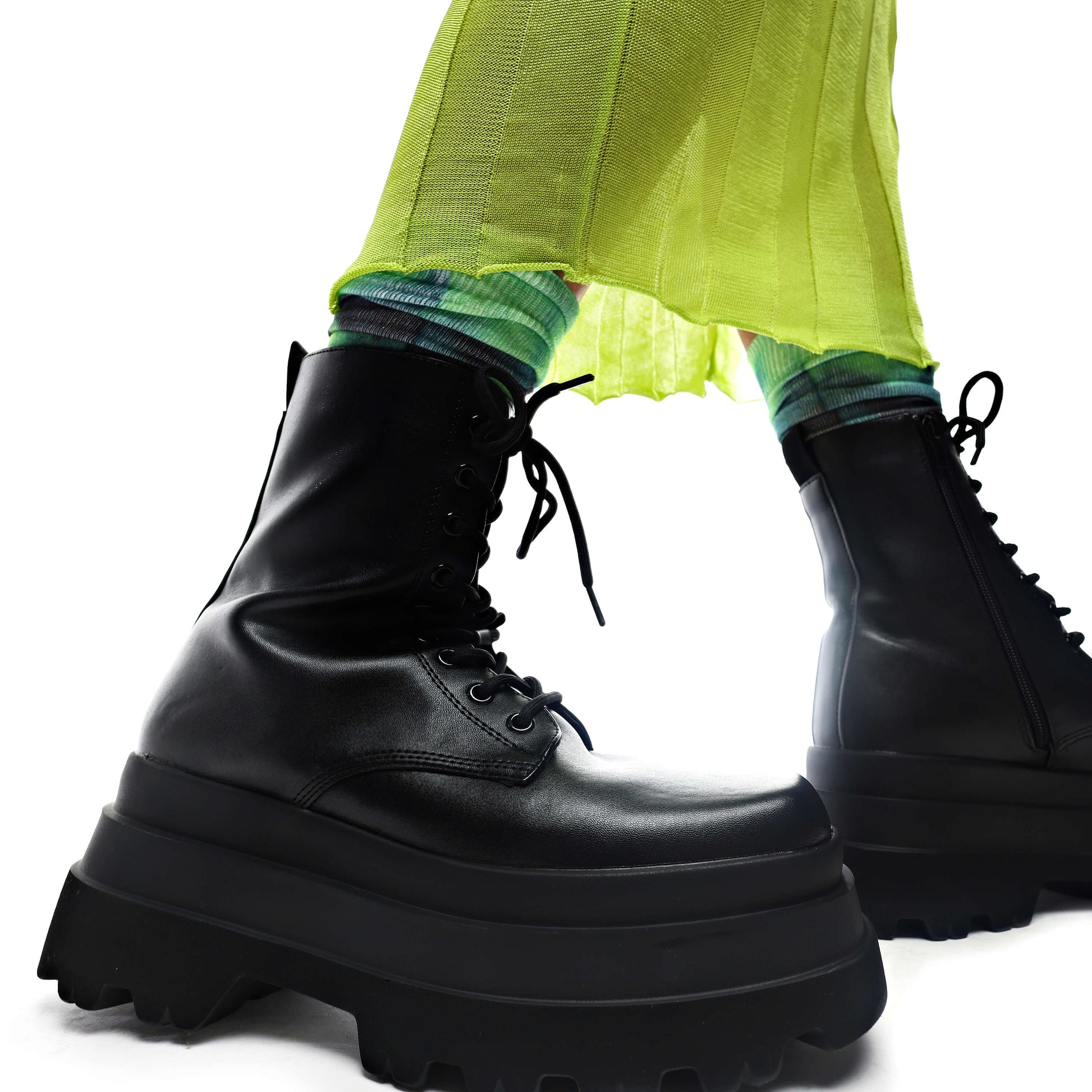 Deathwatch Trident Platform Boots - Ankle Boots - KOI Footwear - Black - 