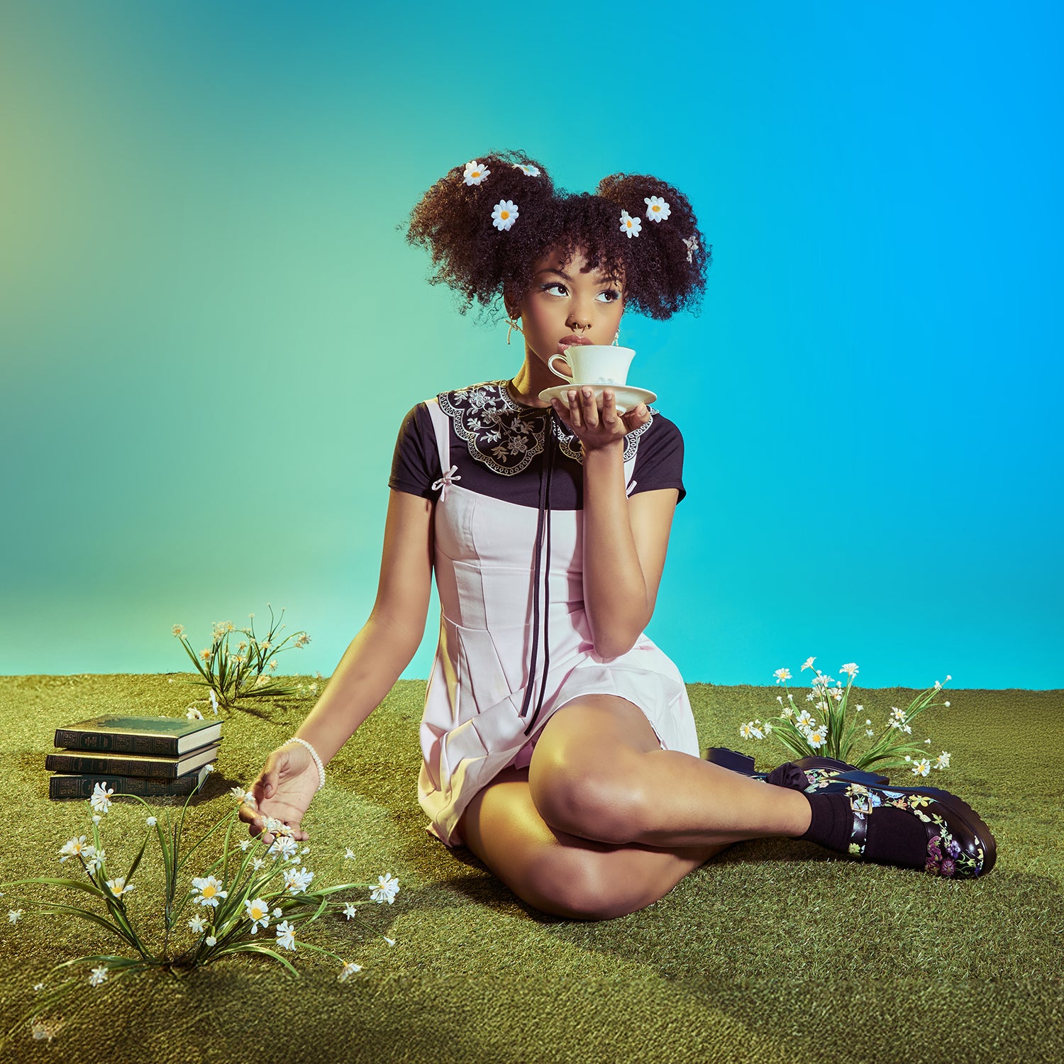 Floral Koi Footwear Tira Mary Janes Tira Mary Jane Shoes 'Floral