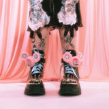 Jazmin Bean x KOI Frunkrocker Sidekick Monster Boots - Black