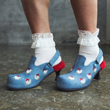 Cluck Cluck Chicken Mules- Denim