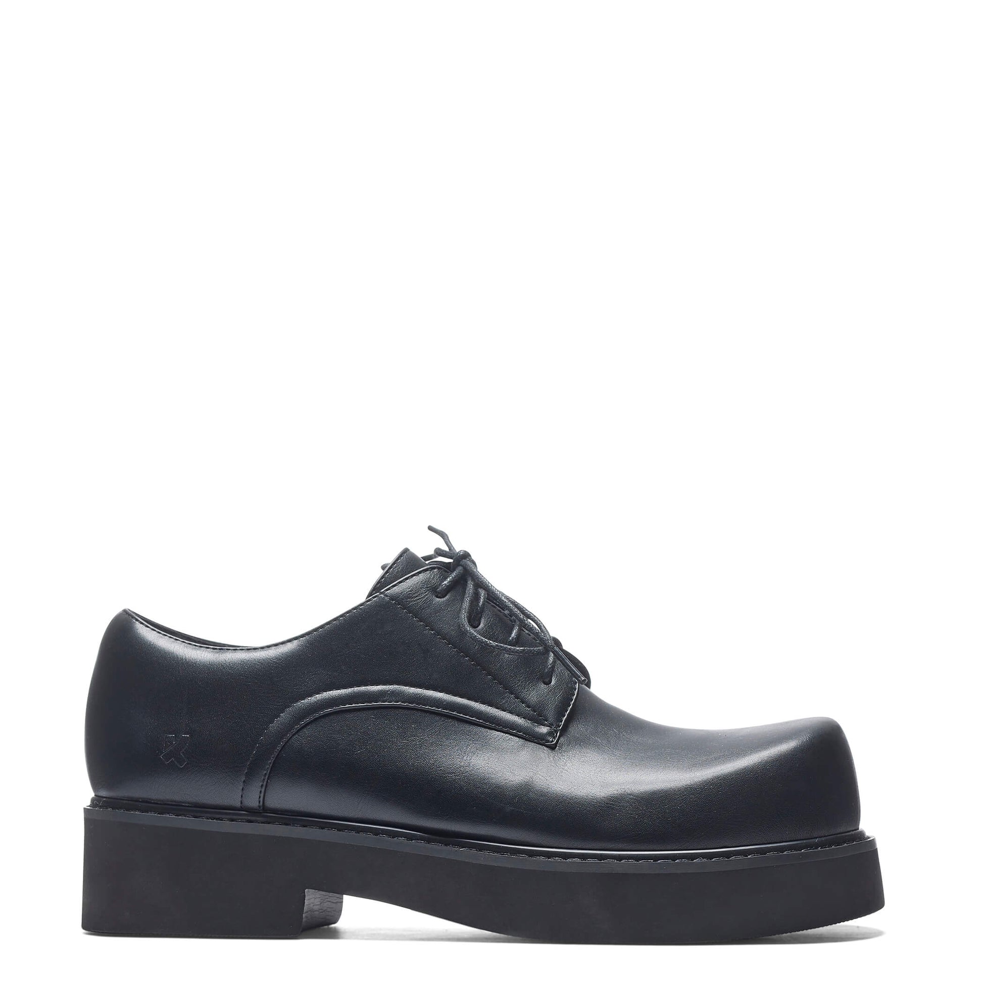 400% Oversized Men's Derby Shoes - Black - Koi Footwear - Side View