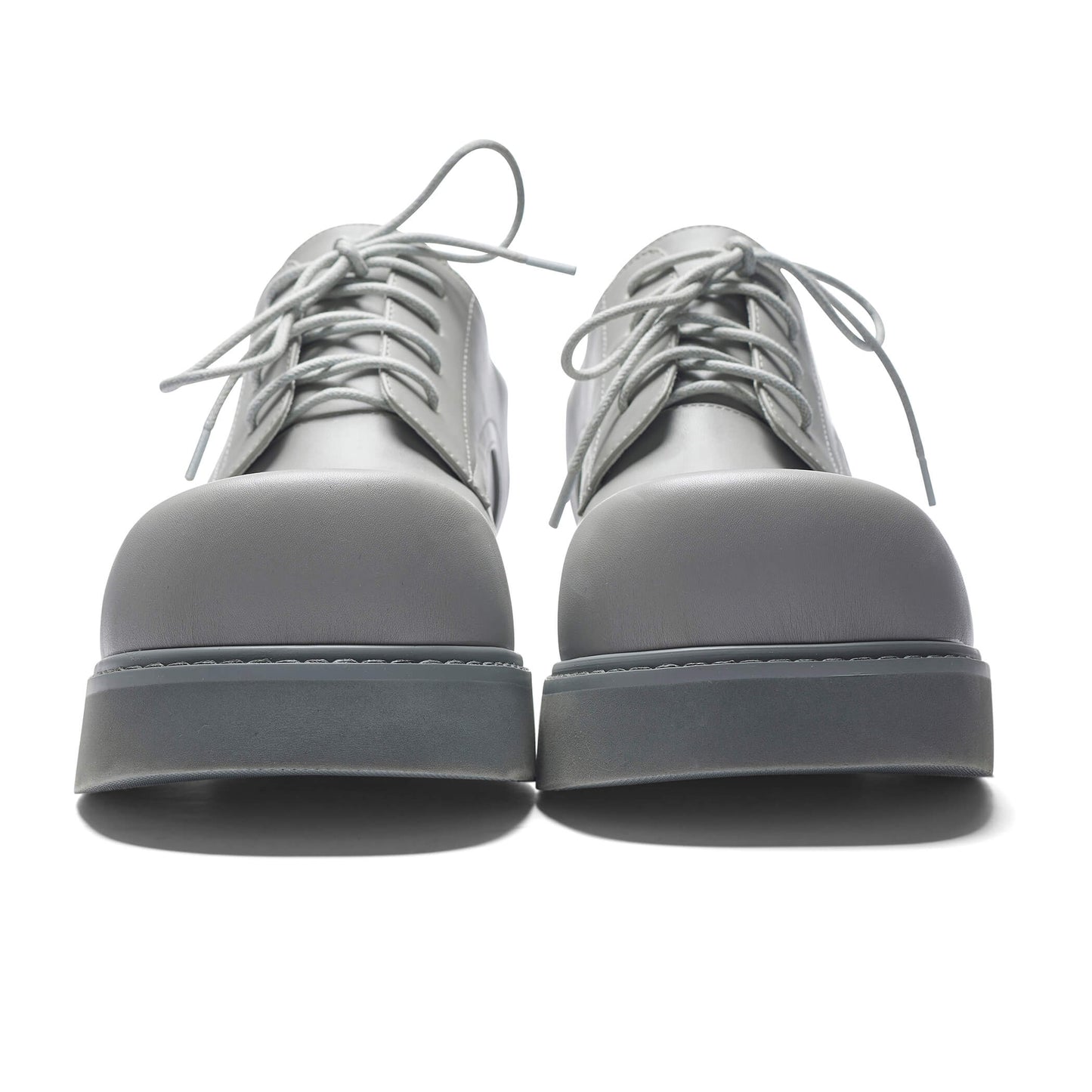 400% Oversized Derby Shoes - Grey - Koi Footwear - Front View
