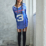 Pitch Please Oversized Shirt Dress - Navy