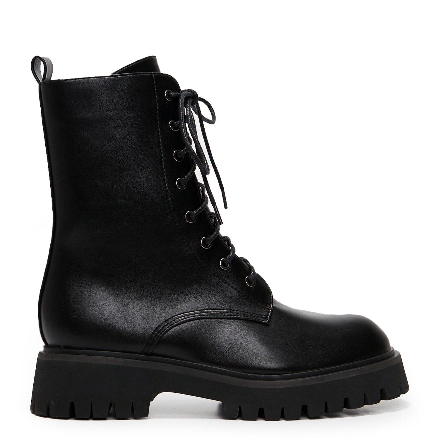 Anchor Black Military Lace Up Boots – KOI footwear