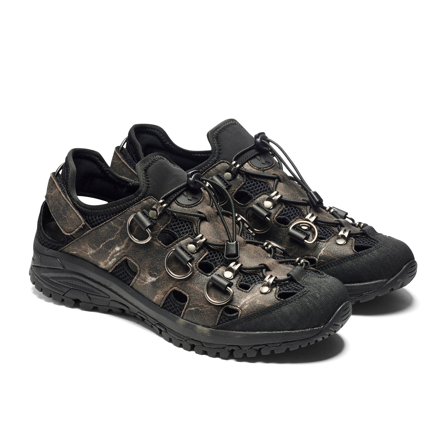 Apex Predator Men's Trail Hybrid Sandals - Grey - Koi Footwear - Three-Quarters View