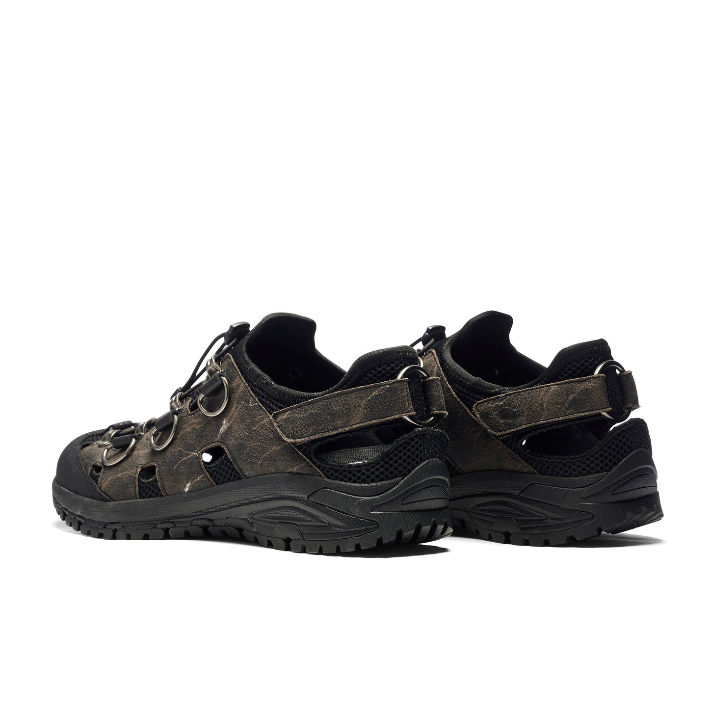 Apex Predator Men's Trail Hybrid Sandals - Grey - Koi Footwear - Back View