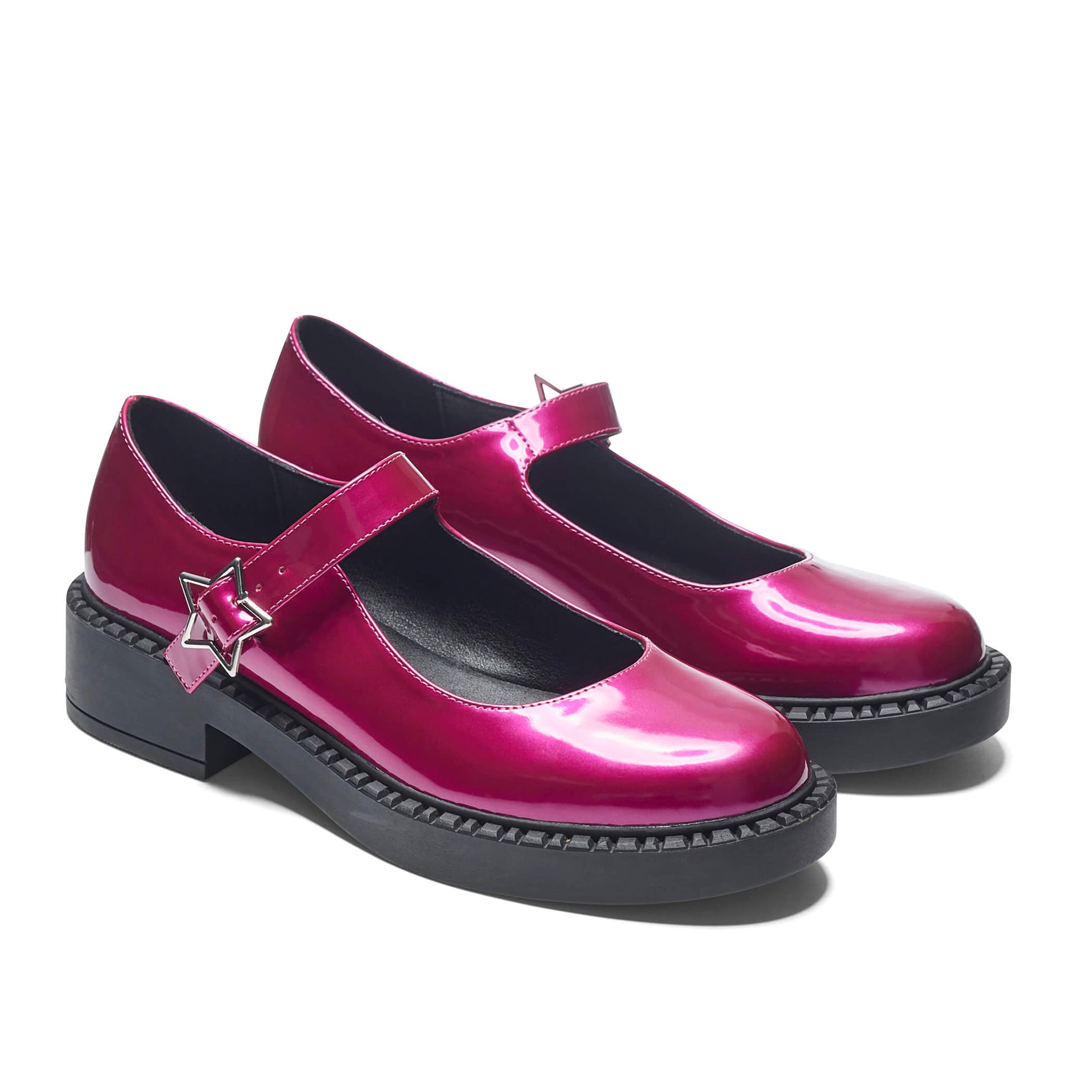Astral Prime Tale Mary Janes - Candy Pink - KOI Footwear - Three-Quarters View