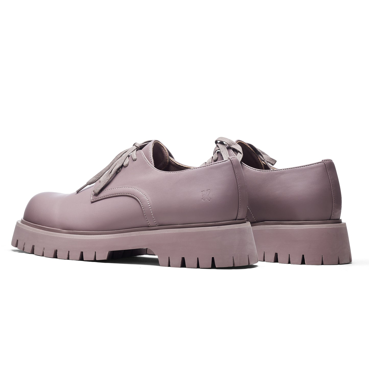 Avian Men's Lace Up Shoes-Mauve - Shoes - KOI Footwear - Purple - Back View