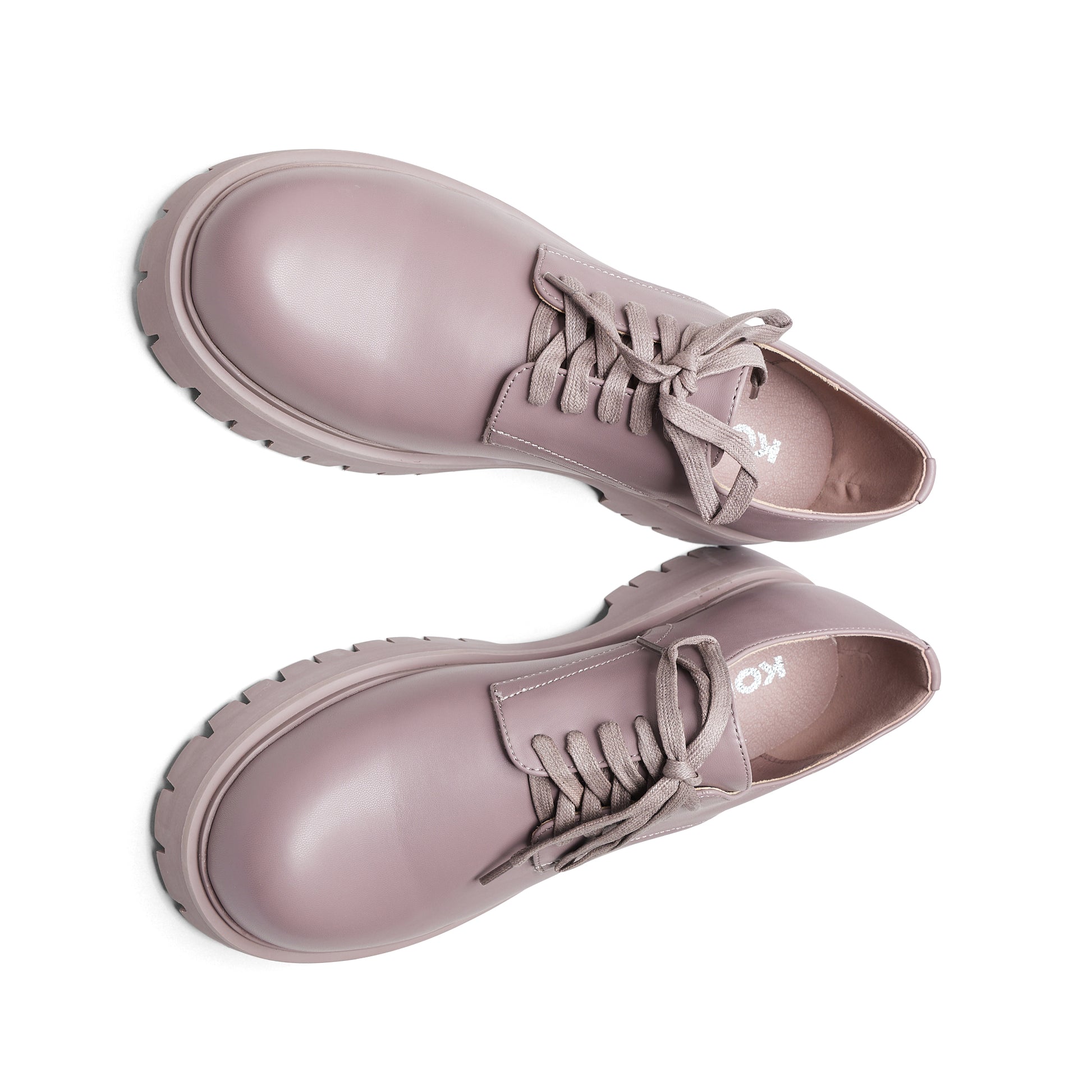 Avian Men's Lace Up Shoes-Mauve - Shoes - KOI Footwear - Purple - Top View