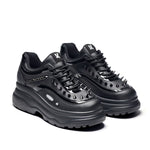 BANE OF EXILE TRAINERS - Chunky Trainers - KOI Footwear - Black - Three-Quarter View