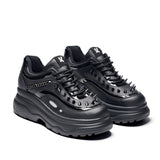 BANE OF EXILE TRAINERS - Chunky Trainers - KOI Footwear - Black - Three-Quarter View