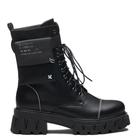Banshee Fallout Cyber Boots - Ankle Boots - KOI Footwear - Black - Main View
