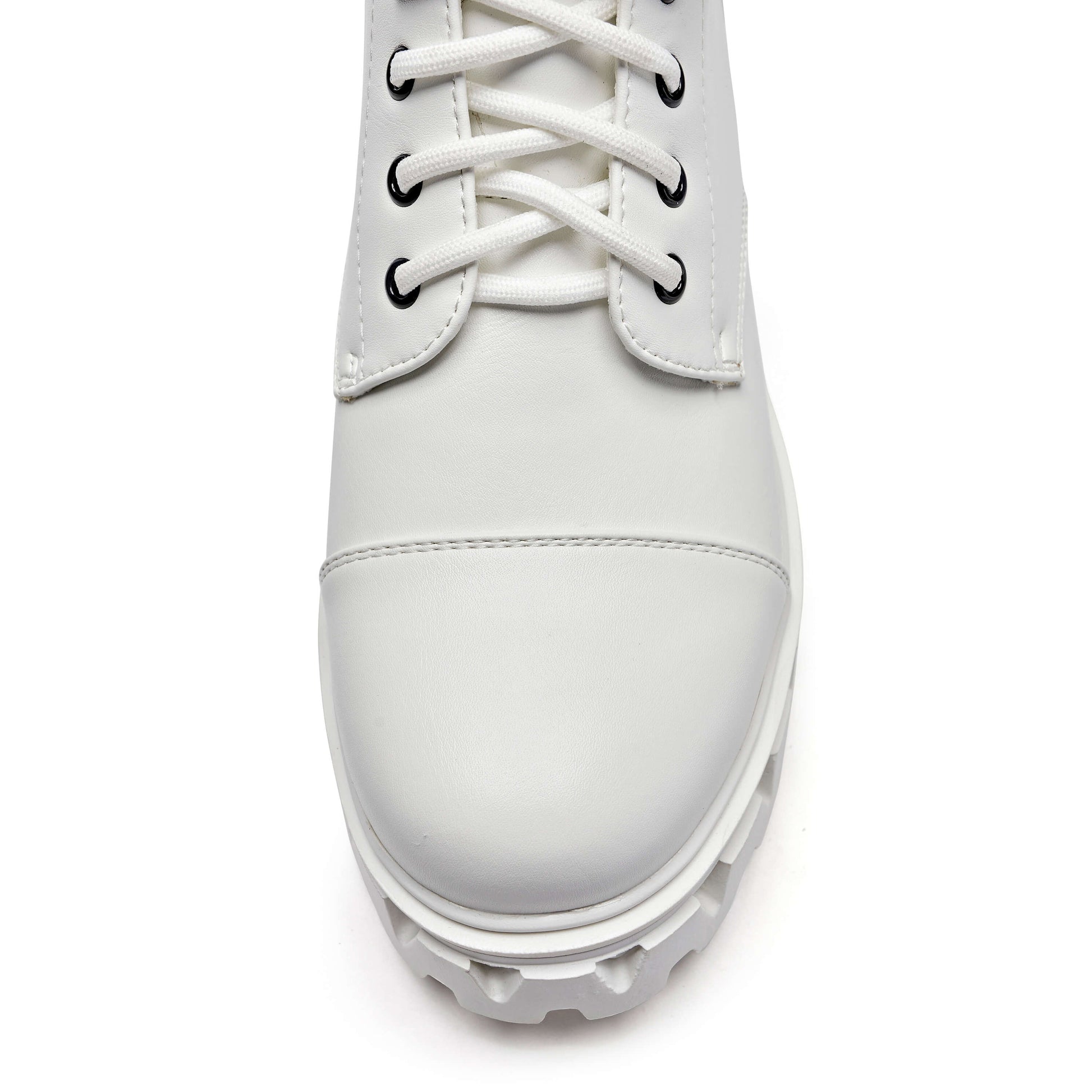 Banshee White Boots - Ankle Boots - KOI Footwear - White - Top View
