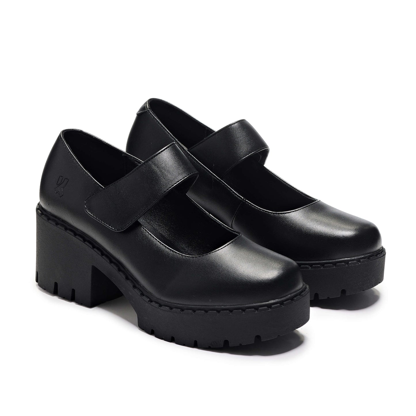 Beacons Switch Mary Jane Shoes - Mary Janes - KOI Footwear - Black - Three-Quarter View