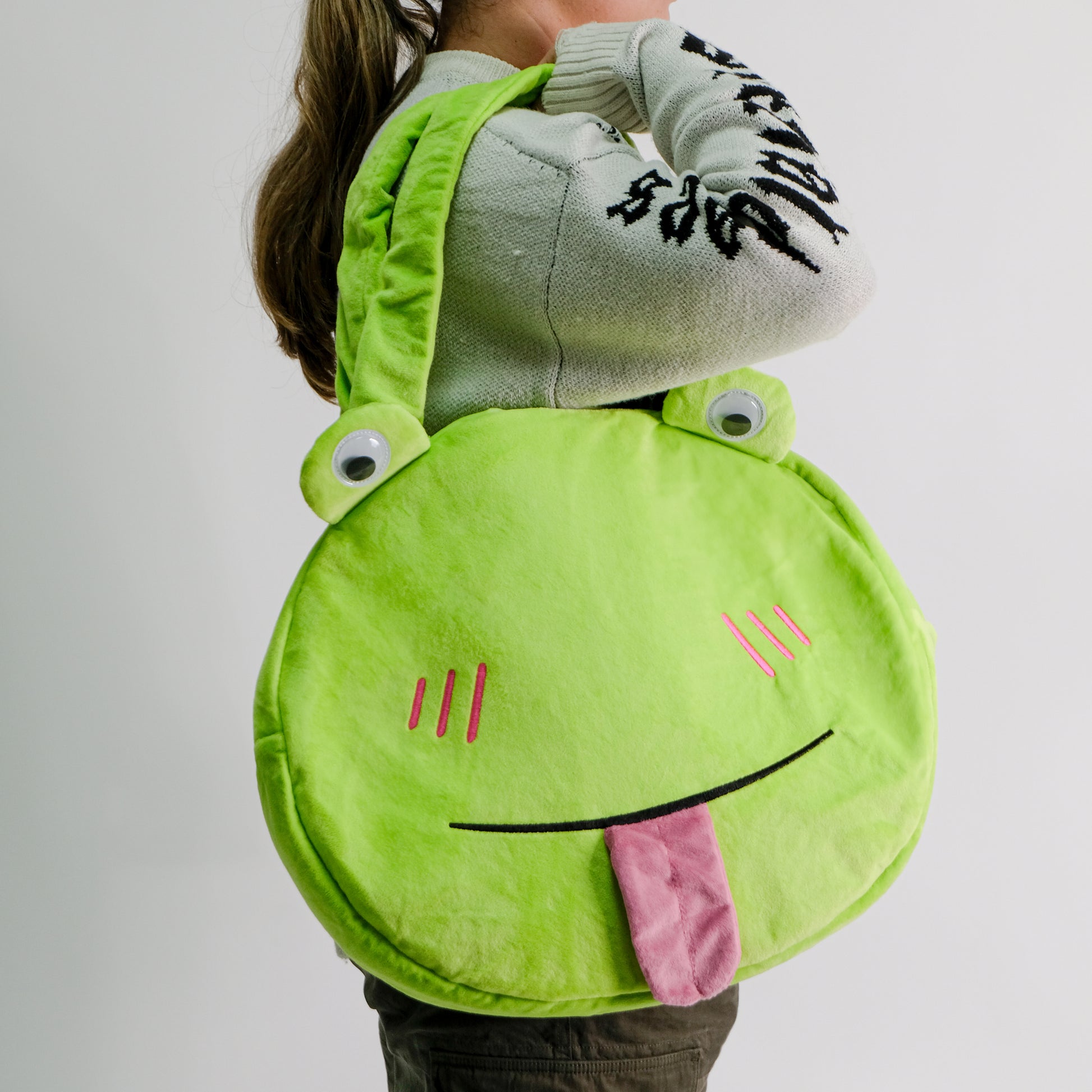 Bevvy the Frog Bag - Accessories - KOI Footwear - Green - Model Side View