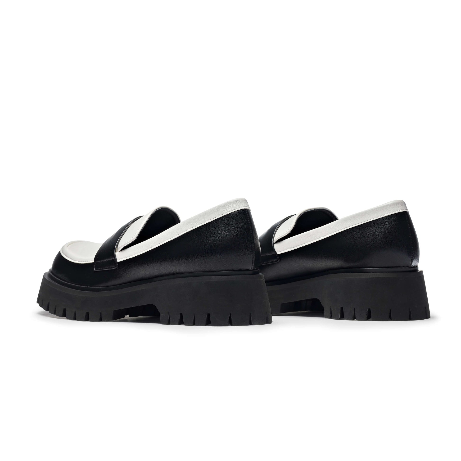Birch Monochrome Loafers - Shoes - KOI Footwear - Multi - Back View