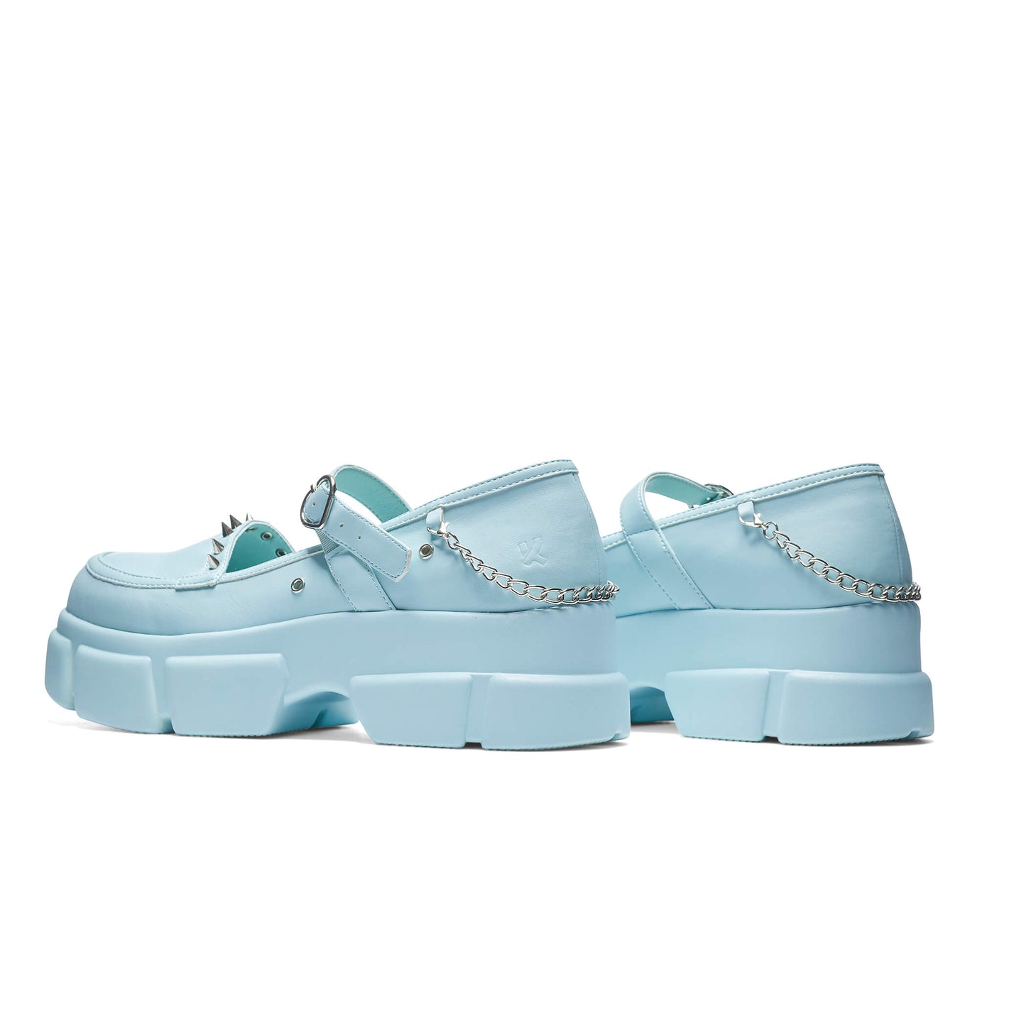 Cloud Mist Chunky Shoes - Baby Blue - Shoes - KOI Footwear - Blue - Back View