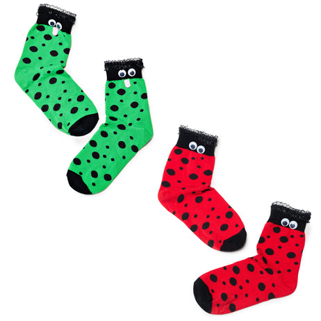 Cute Animal Socks Multipack- Cheeky Frog & Lucky Ladybird