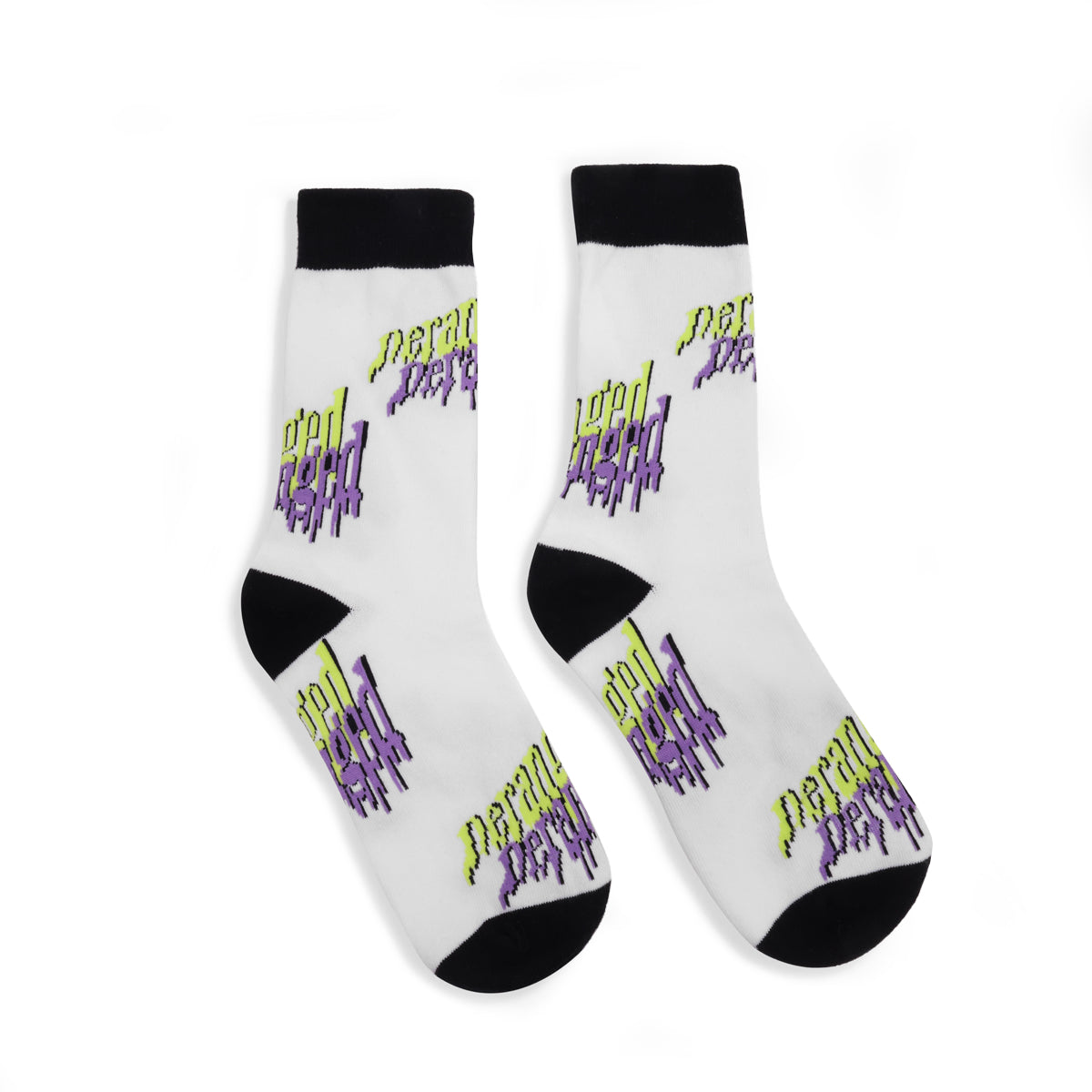 Deranged Scooby Socks - Accessories - KOI Footwear - White - Front View