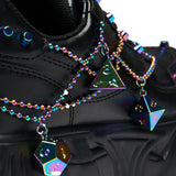 Dungeon Dice Mystic Charm Chunky Platform Trainers Rainbow - Mid