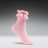 Fervor Pink Lace Socks
