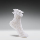 Fervor White Lace Socks