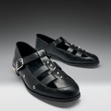 Forlorn Men's Spiked Mary Janes - Black