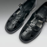 Forlorn Men's Spiked Mary Janes - Black